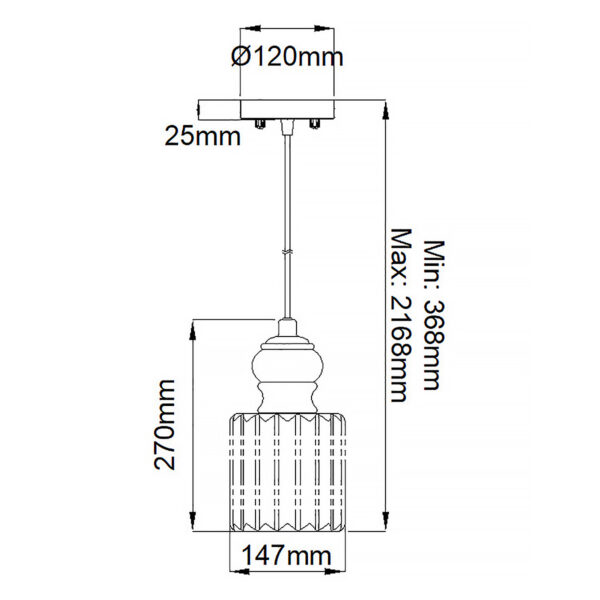 Lampa wisząca Rivia