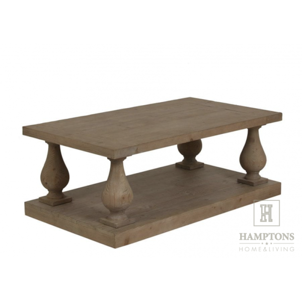 Stolik kawowy drewniany w stylu hampton Hamptons Rustic Wood