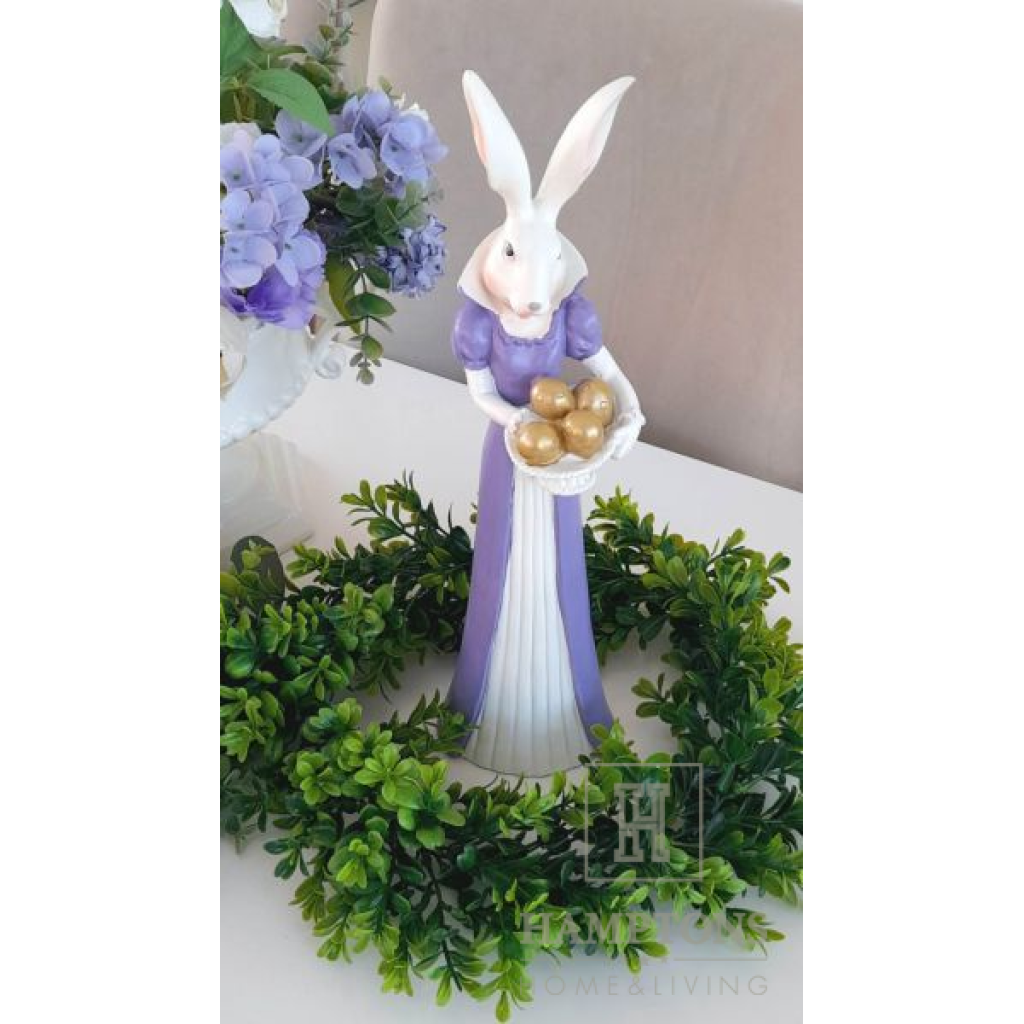 Figurka dekoracyjna Królik Wielkanocny Violet I wys.37,5cm