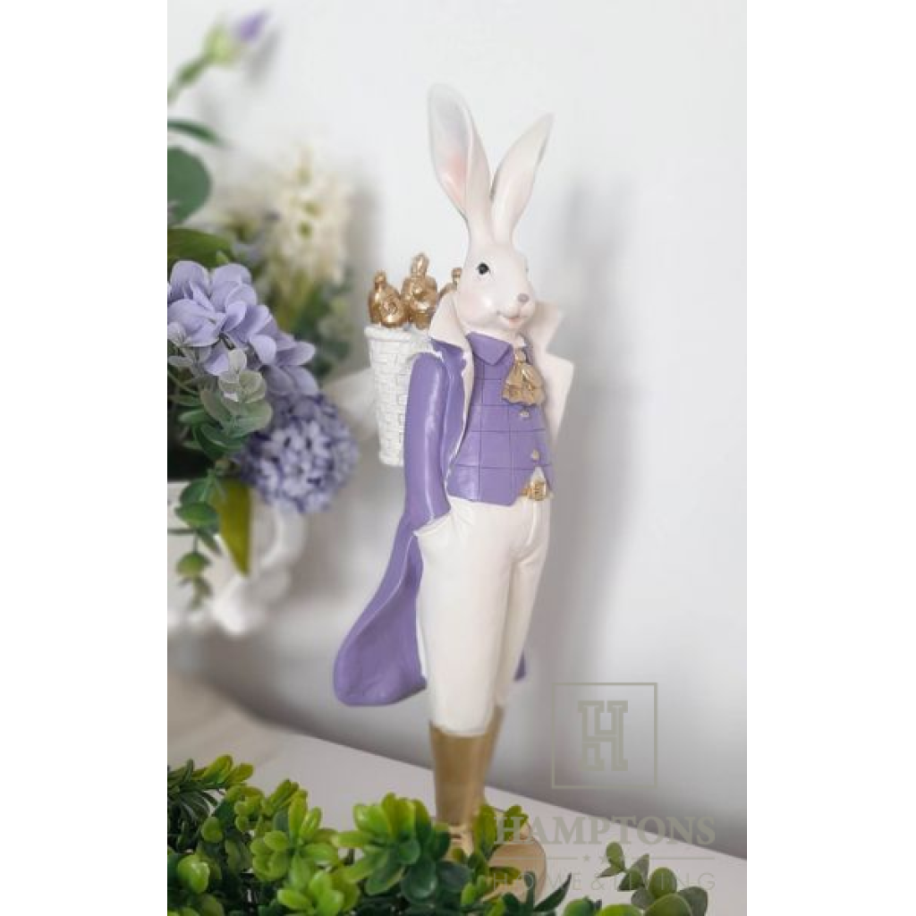 Figurka dekoracyjna Królik Wielkanocny Violet II wys.37,5cm